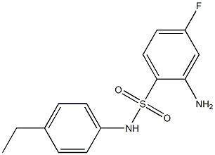 2-amino-N-(4-ethylphenyl)-4-fluorobenzene-1-sulfonamide Struktur