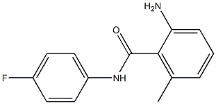 2-amino-N-(4-fluorophenyl)-6-methylbenzamide Struktur