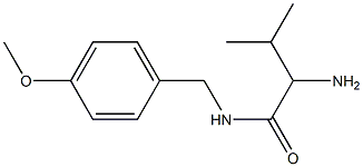 2-amino-N-(4-methoxybenzyl)-3-methylbutanamide Struktur