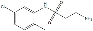 2-amino-N-(5-chloro-2-methylphenyl)ethanesulfonamide Struktur