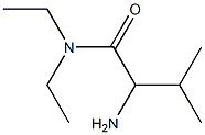 2-amino-N,N-diethyl-3-methylbutanamide Struktur