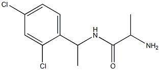 2-amino-N-[1-(2,4-dichlorophenyl)ethyl]propanamide Struktur