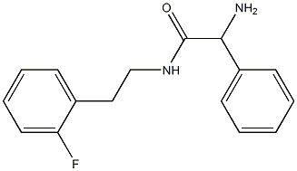 2-amino-N-[2-(2-fluorophenyl)ethyl]-2-phenylacetamide Struktur