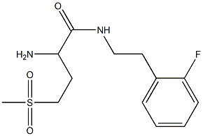 2-amino-N-[2-(2-fluorophenyl)ethyl]-4-methanesulfonylbutanamide Struktur