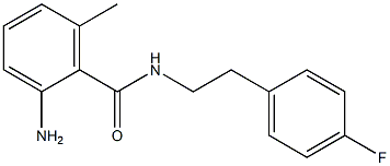 2-amino-N-[2-(4-fluorophenyl)ethyl]-6-methylbenzamide Struktur