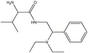 2-amino-N-[2-(diethylamino)-2-phenylethyl]-3-methylbutanamide Struktur