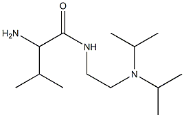 2-amino-N-[2-(diisopropylamino)ethyl]-3-methylbutanamide Struktur