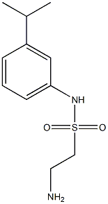 2-amino-N-[3-(propan-2-yl)phenyl]ethane-1-sulfonamide Struktur