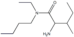 2-amino-N-butyl-N-ethyl-3-methylpentanamide Struktur