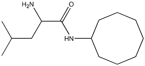 2-amino-N-cyclooctyl-4-methylpentanamide Struktur