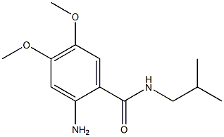 2-amino-N-isobutyl-4,5-dimethoxybenzamide Struktur