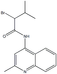 2-bromo-3-methyl-N-(2-methylquinolin-4-yl)butanamide Struktur