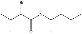 2-bromo-3-methyl-N-(pentan-2-yl)butanamide Struktur