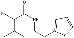 2-bromo-3-methyl-N-[2-(thiophen-2-yl)ethyl]butanamide Struktur