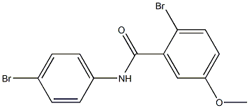 2-bromo-N-(4-bromophenyl)-5-methoxybenzamide Struktur