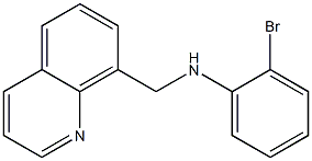 2-bromo-N-(quinolin-8-ylmethyl)aniline Struktur