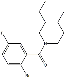 2-bromo-N,N-dibutyl-5-fluorobenzamide Struktur