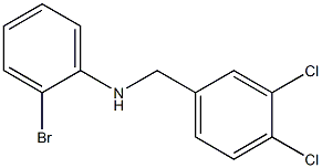 2-bromo-N-[(3,4-dichlorophenyl)methyl]aniline Struktur