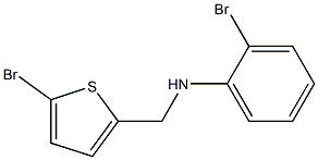 2-bromo-N-[(5-bromothiophen-2-yl)methyl]aniline Struktur