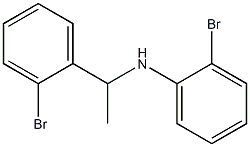 2-bromo-N-[1-(2-bromophenyl)ethyl]aniline Struktur