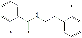 2-bromo-N-[2-(2-fluorophenyl)ethyl]benzamide Struktur