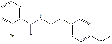 2-bromo-N-[2-(4-methoxyphenyl)ethyl]benzamide Struktur