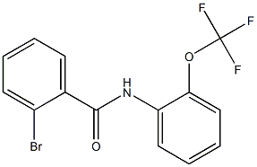 2-bromo-N-[2-(trifluoromethoxy)phenyl]benzamide Struktur