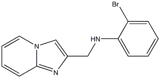 2-bromo-N-{imidazo[1,2-a]pyridin-2-ylmethyl}aniline Struktur