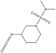 3-isocyanato-N,N-dimethylpiperidine-1-sulfonamide Struktur