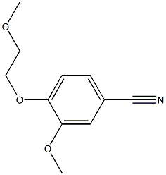 3-methoxy-4-(2-methoxyethoxy)benzonitrile Struktur