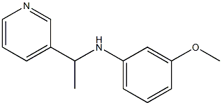 3-methoxy-N-[1-(pyridin-3-yl)ethyl]aniline Struktur