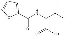 3-methyl-2-(1,2-oxazol-5-ylformamido)butanoic acid Struktur