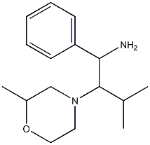 3-methyl-2-(2-methylmorpholin-4-yl)-1-phenylbutan-1-amine Struktur