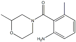 3-methyl-2-[(2-methylmorpholin-4-yl)carbonyl]aniline Struktur