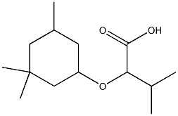 3-methyl-2-[(3,3,5-trimethylcyclohexyl)oxy]butanoic acid Struktur