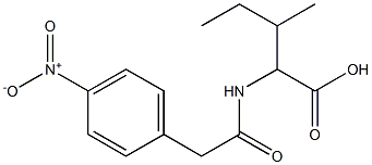 3-methyl-2-{[(4-nitrophenyl)acetyl]amino}pentanoic acid Structure