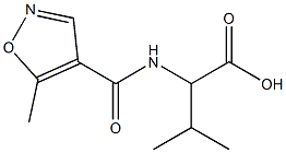 3-methyl-2-{[(5-methylisoxazol-4-yl)carbonyl]amino}butanoic acid Struktur