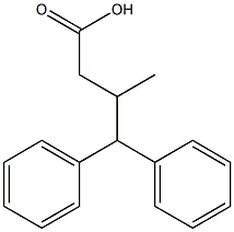 3-methyl-4,4-diphenylbutanoic acid Struktur