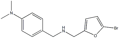 4-({[(5-bromofuran-2-yl)methyl]amino}methyl)-N,N-dimethylaniline Struktur