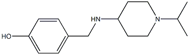 4-({[1-(propan-2-yl)piperidin-4-yl]amino}methyl)phenol Struktur