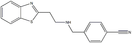 4-({[2-(1,3-benzothiazol-2-yl)ethyl]amino}methyl)benzonitrile Struktur