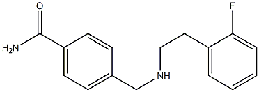 4-({[2-(2-fluorophenyl)ethyl]amino}methyl)benzamide Struktur