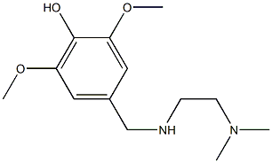 4-({[2-(dimethylamino)ethyl]amino}methyl)-2,6-dimethoxyphenol Struktur