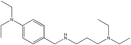 4-({[3-(diethylamino)propyl]amino}methyl)-N,N-diethylaniline Struktur