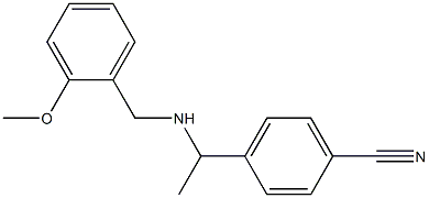 4-(1-{[(2-methoxyphenyl)methyl]amino}ethyl)benzonitrile Struktur