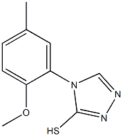 4-(2-methoxy-5-methylphenyl)-4H-1,2,4-triazole-3-thiol Struktur