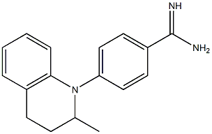 4-(2-methyl-1,2,3,4-tetrahydroquinolin-1-yl)benzene-1-carboximidamide Struktur