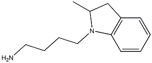 4-(2-methyl-2,3-dihydro-1H-indol-1-yl)butan-1-amine Struktur