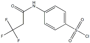 4-(3,3,3-trifluoropropanamido)benzene-1-sulfonyl chloride Struktur