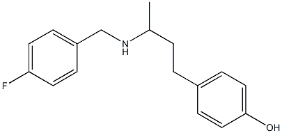 4-(3-{[(4-fluorophenyl)methyl]amino}butyl)phenol Struktur